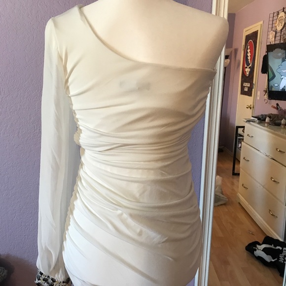 White right body mini dress - Picture 2 of 3